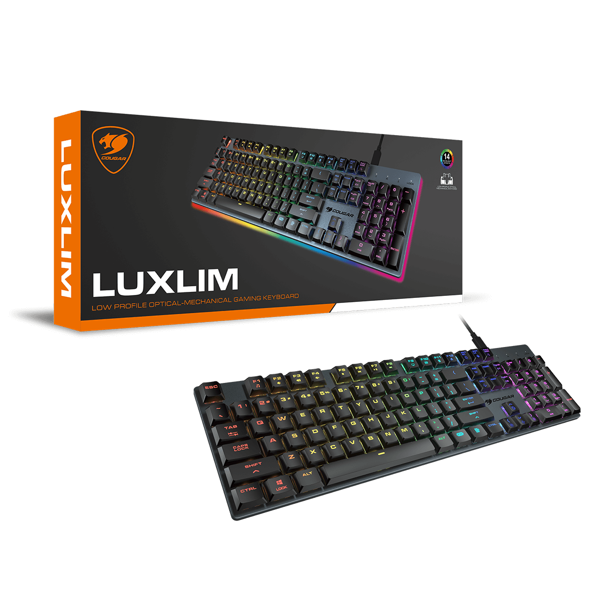 LUXLIM 紅軸RGB 電競鍵盤