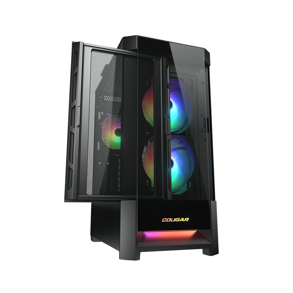 Duoface RGB 電腦機殼 中塔機箱 黑色- Cougar美洲獅購物網